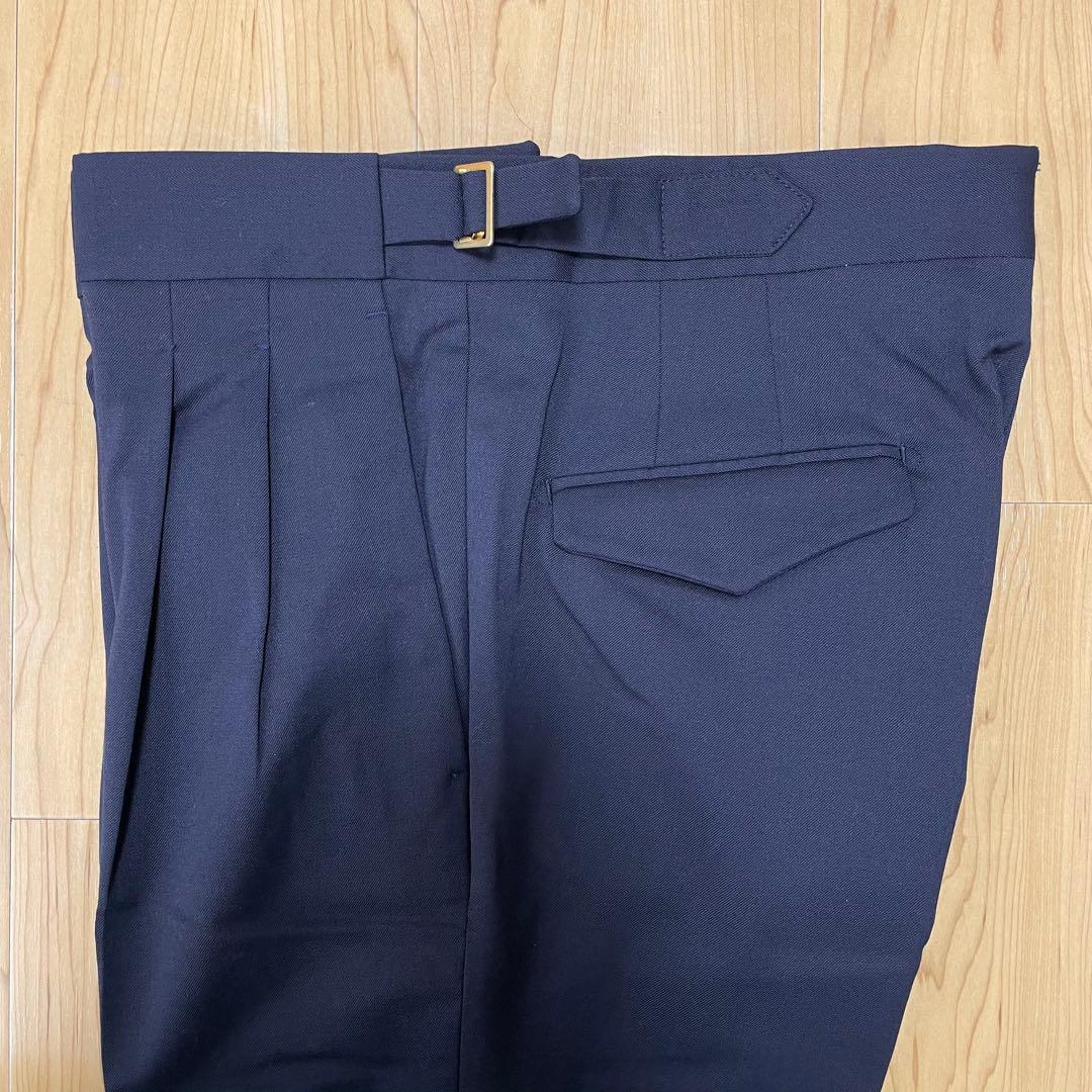 BRIGLIA 1949 ネイビー スラックス