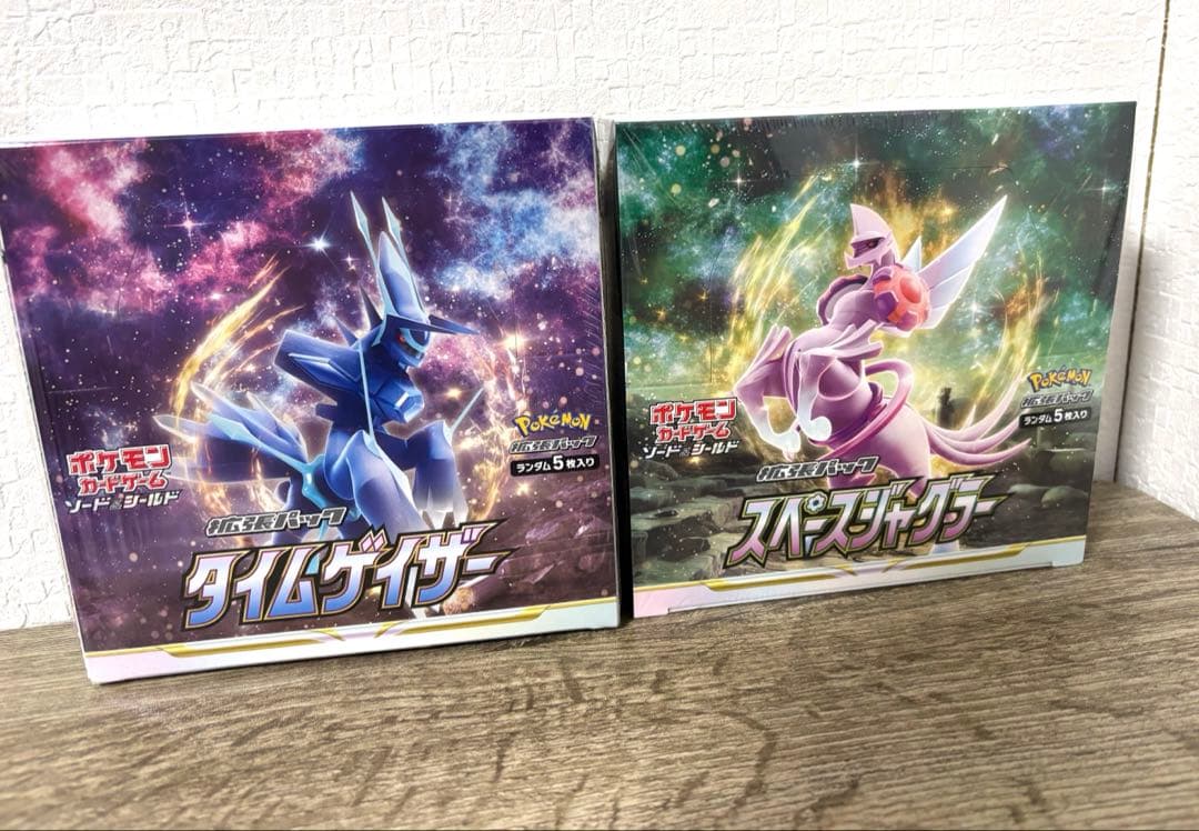 ポケモンカードゲーム タイムゲイザー・スペースジャグラー　BOXシュリンク付き