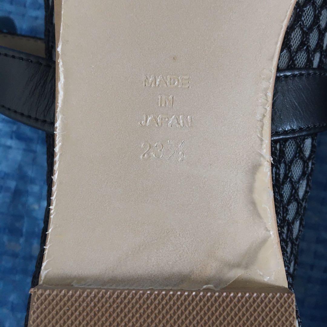 新品⬛︎スローブイエナ⬛︎2024⬛︎メッシュフラットシューズ⬛︎レザー⬛︎23.5