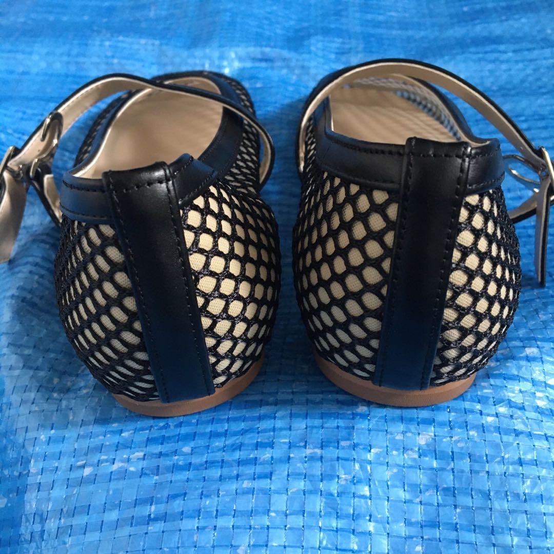 新品⬛︎スローブイエナ⬛︎2024⬛︎メッシュフラットシューズ⬛︎レザー⬛︎23.5