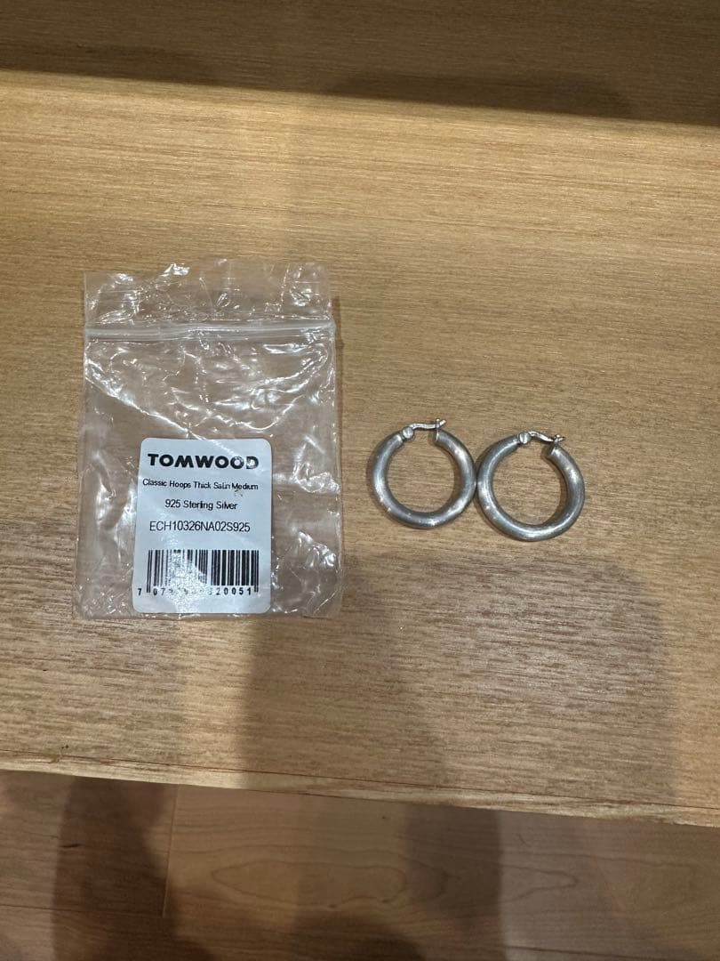 TOMWOOD シルバー925 フープピアス 1ペア