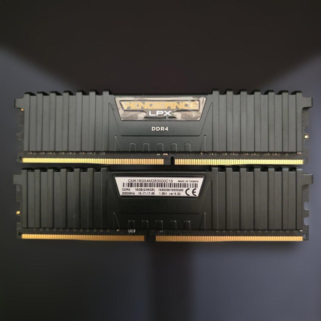 Corsair LPX DDR4 16GB x２枚組=32GB 3000MHz