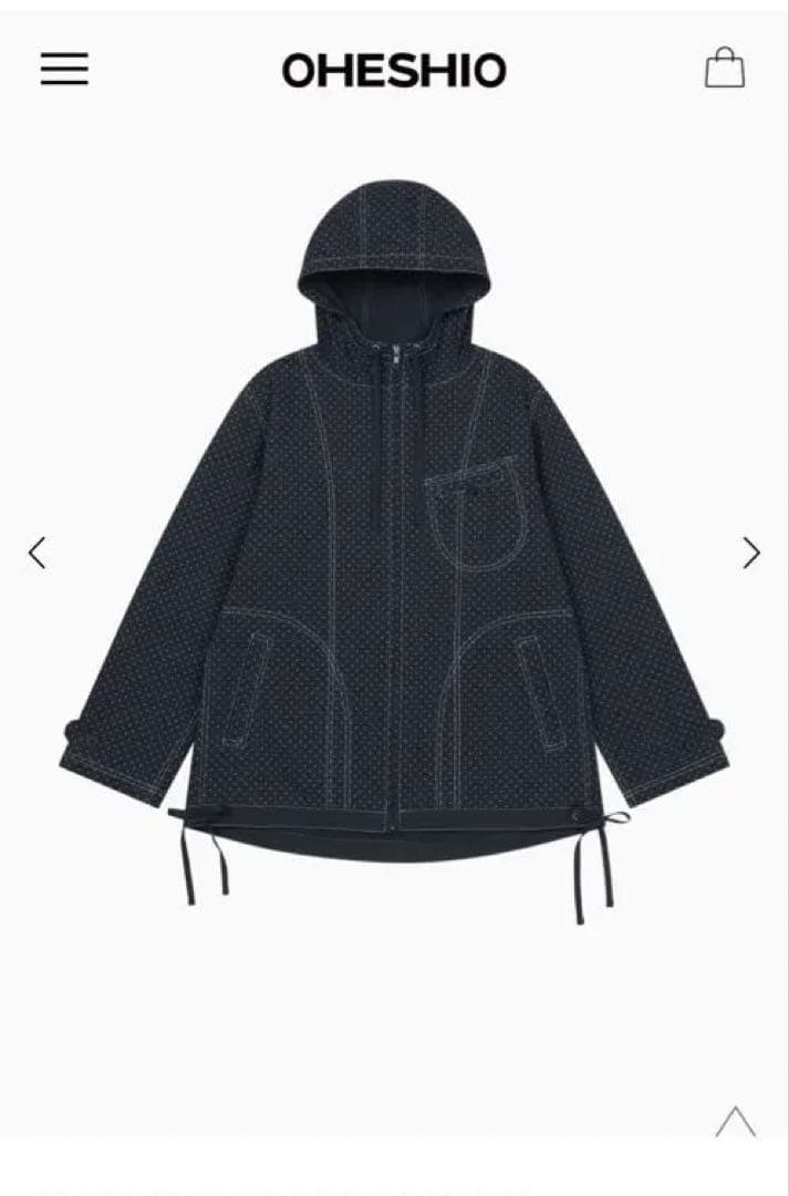 OHESHIO オヘシオ ドット ジップアップ アウター ジャケット
