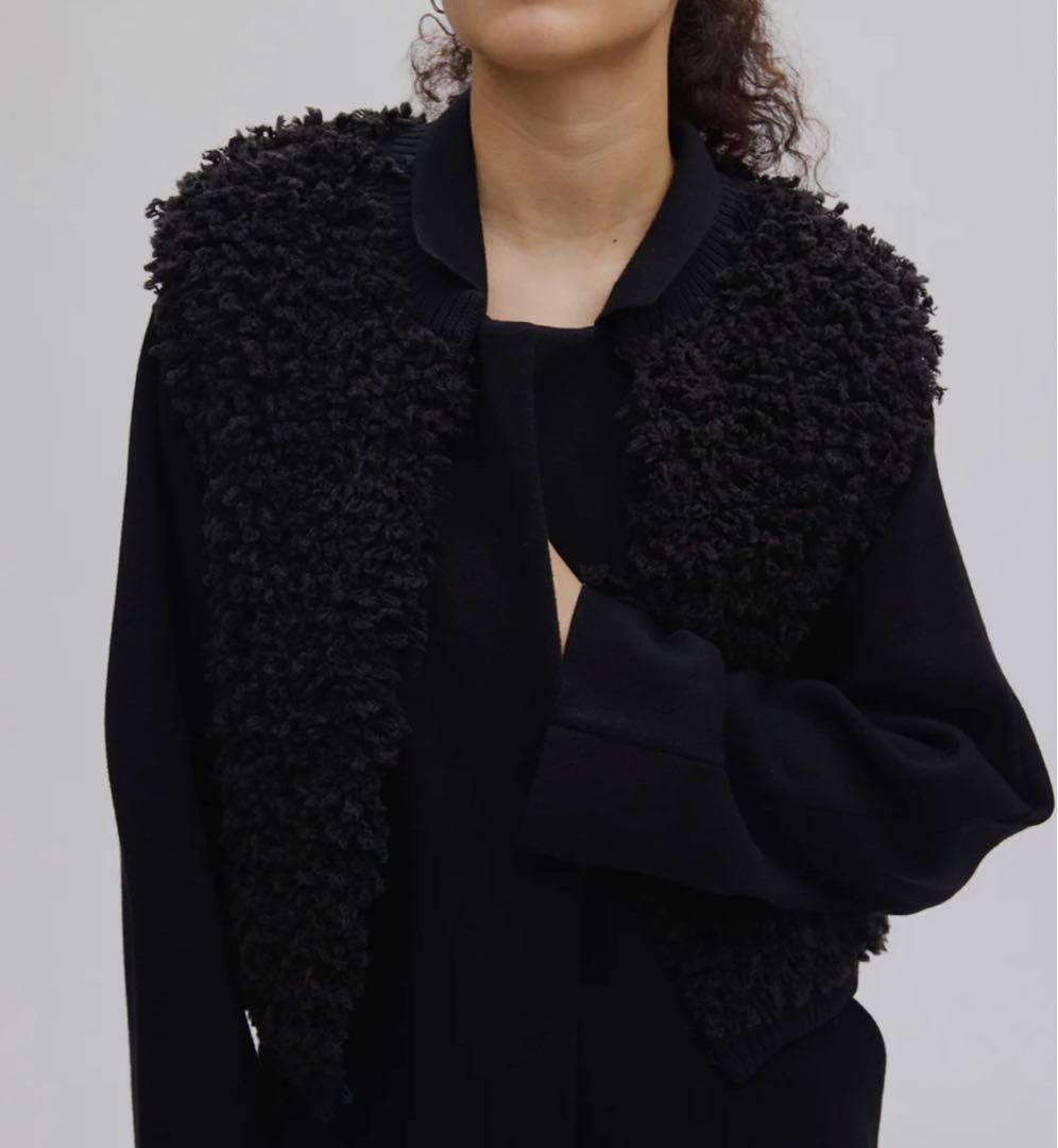 AMERI UND COMPACT BOA KNIT VESTブラックF新品