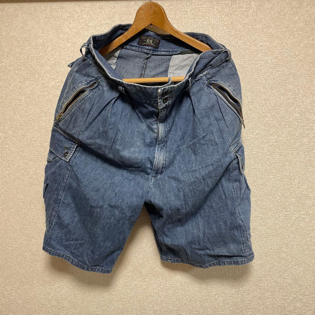 Double RL Ralph Lauren デニムショートパンツ