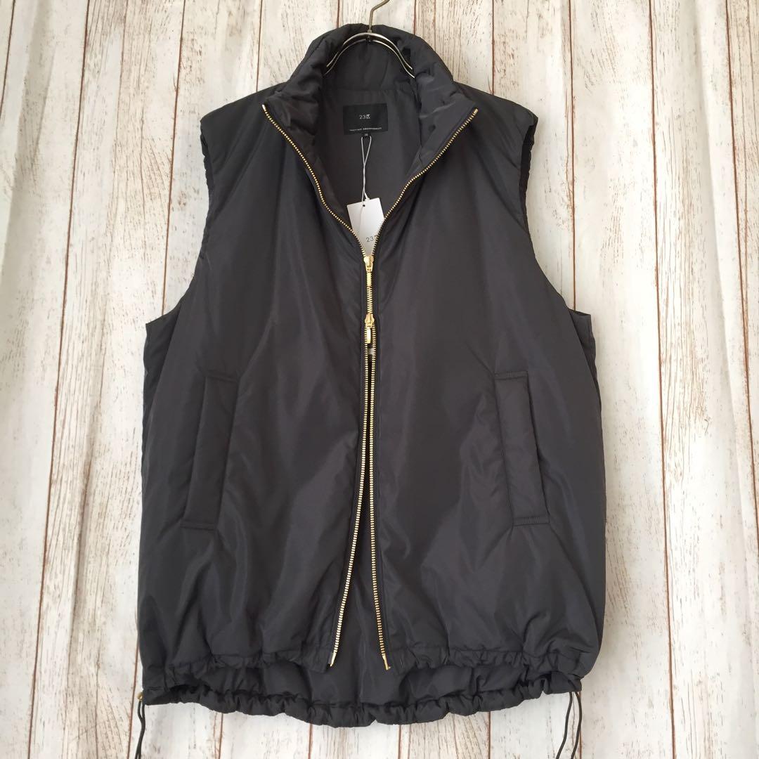 《未使用》23区 ベストジャケットグレー