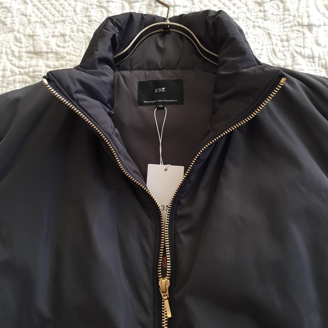 《未使用》23区 ベストジャケットグレー