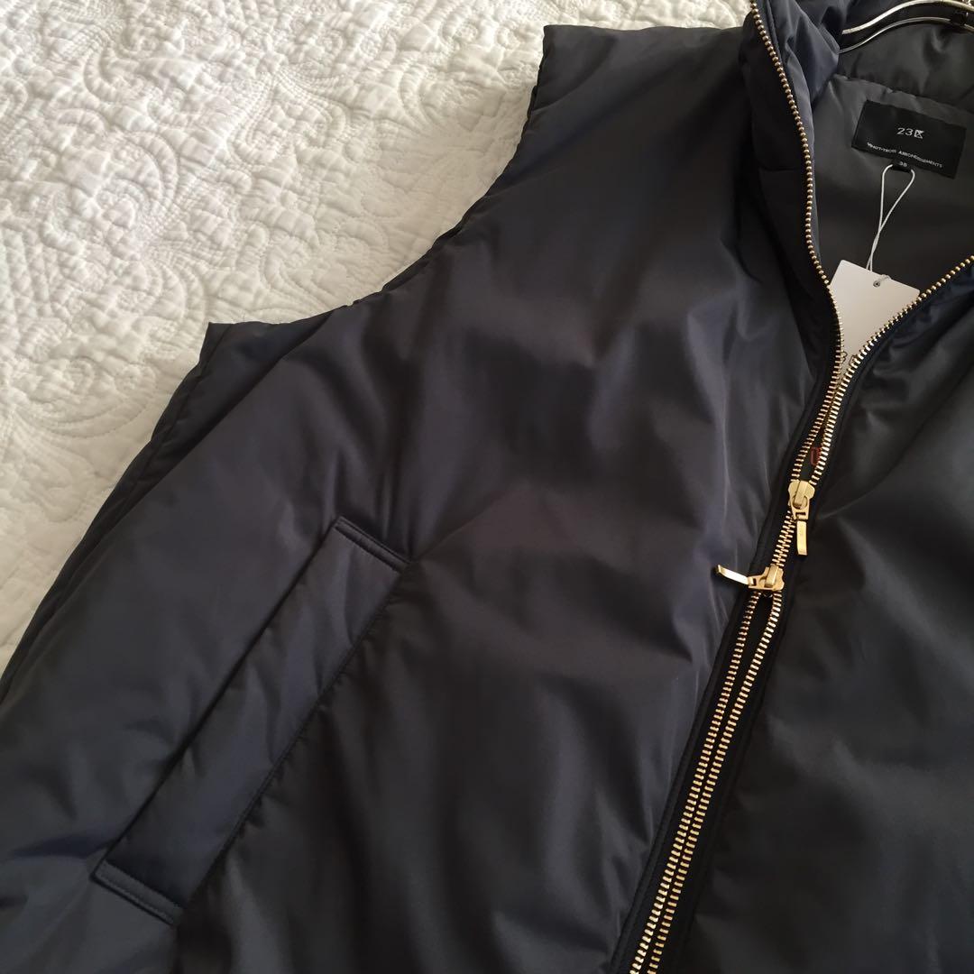 《未使用》23区 ベストジャケットグレー