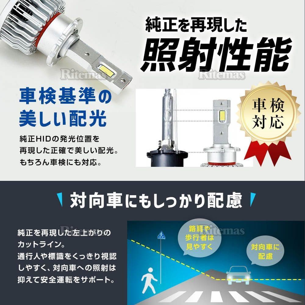 スフィアライト 純正HID用 LEDヘッドライト D3S D3R 6000K