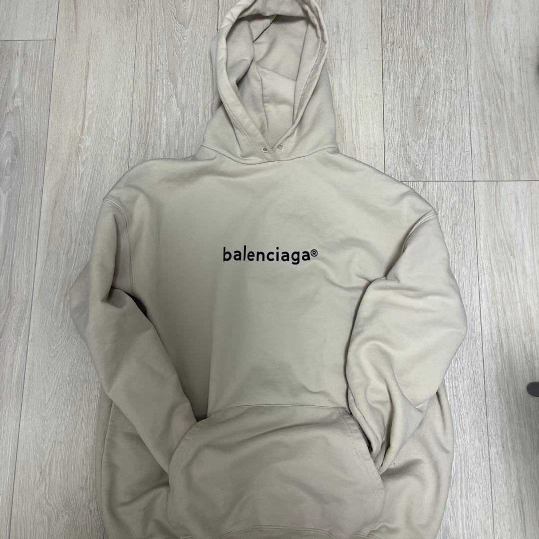 balenciaga ベージュ パーカー ユニセックス