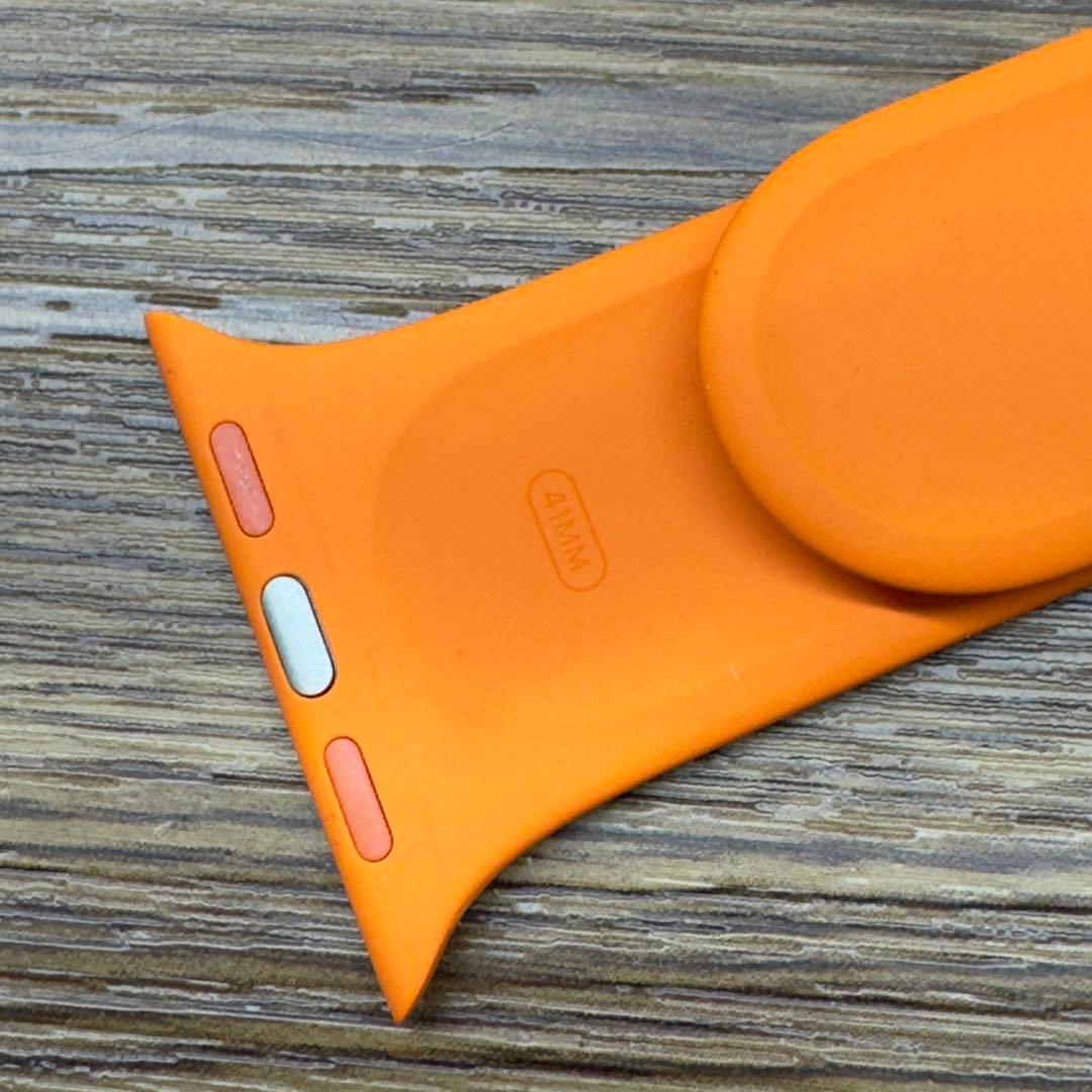 2716 Apple Watch エルメス　オレンジ　スポーツ　シリコンバンド