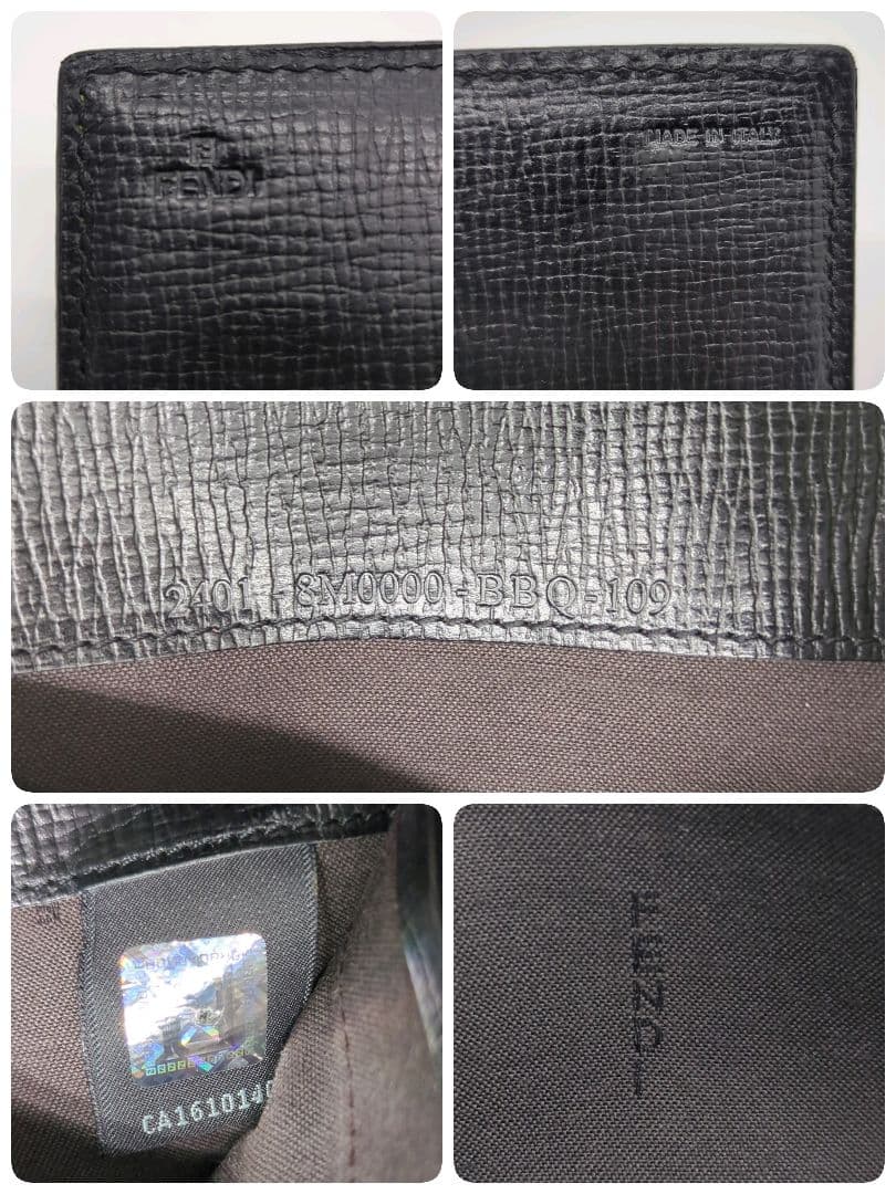 【人気モデル・美品】フェンディ☆ズッカ 長財布 二つ折り PVC マルチカラー