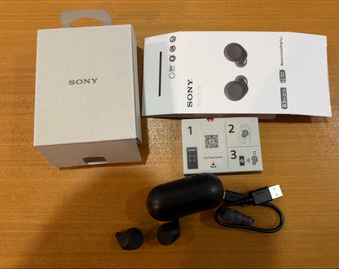 【最安値】SONY WF-C710N ワイヤレスイヤホン黒