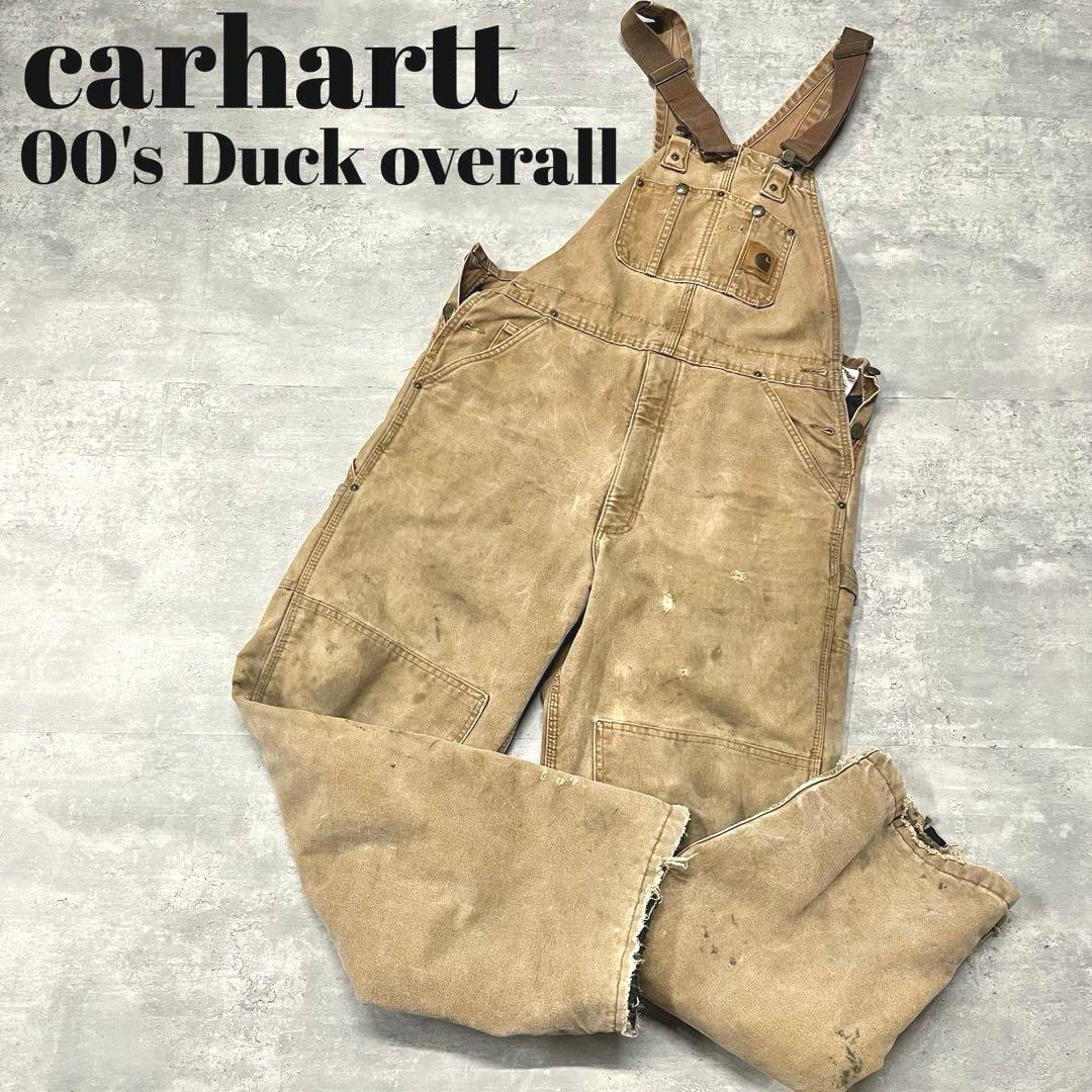 パンツ 00s carhartt Duck overall