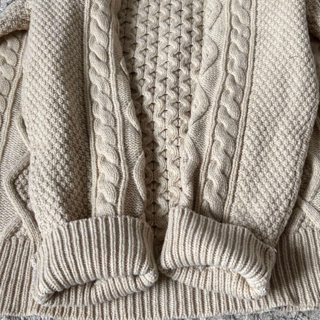【美品✨】XL ポロラルフローレン　ケーブルニット　アランニット　カシミヤ
