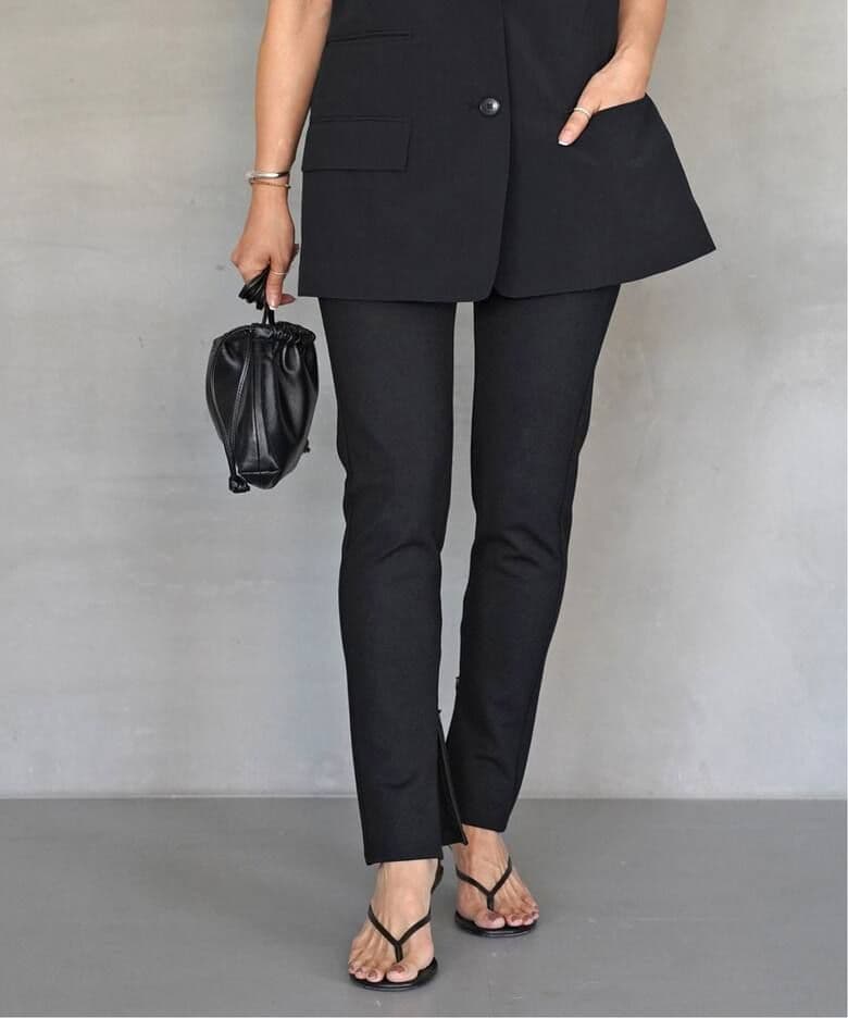 ドゥーズィエムクラス　ZIPレギンスパンツ