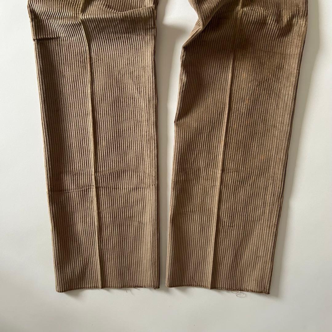 80s イタリア製 コーデュロイスラックス デッドストック 太畝 ユーロ古着