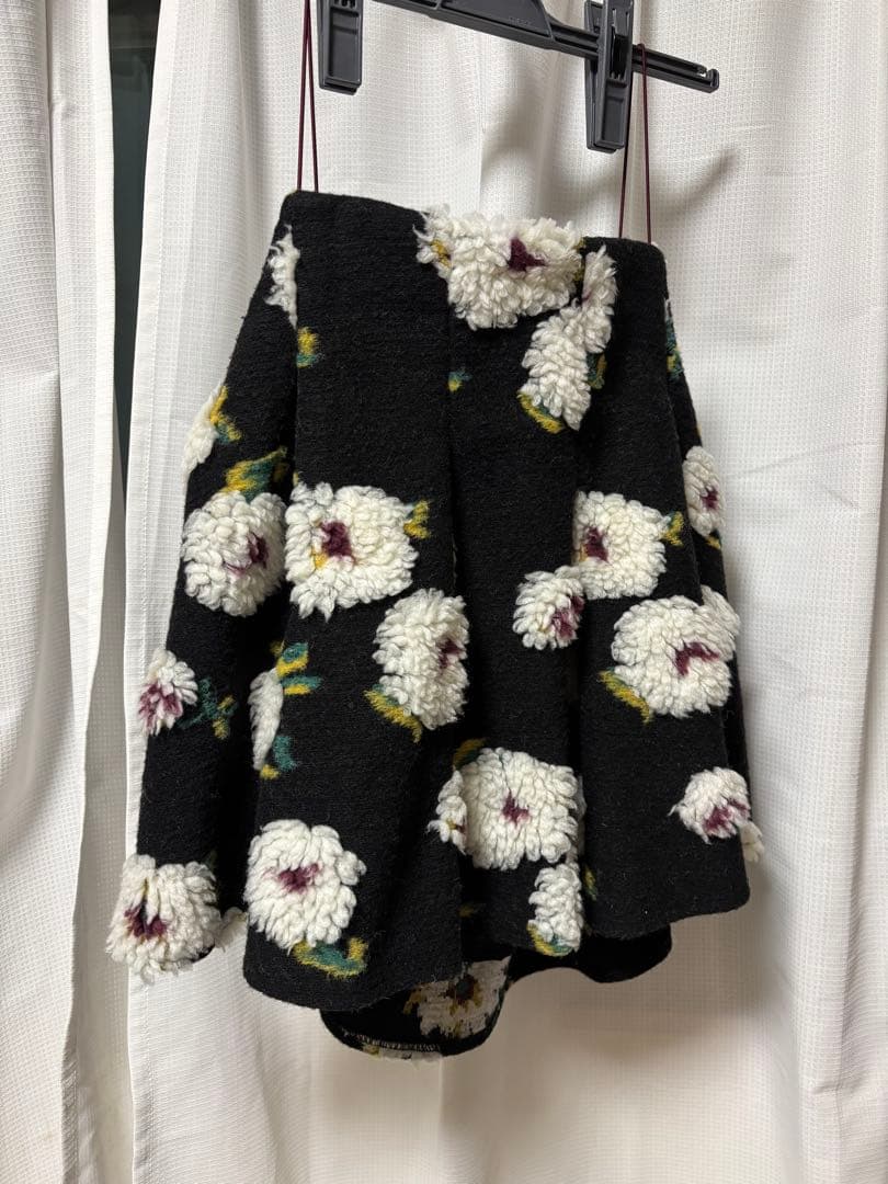 AKTE ボアキャミソール ブラック