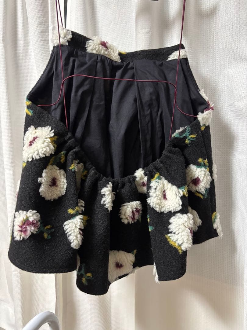 AKTE ボアキャミソール ブラック