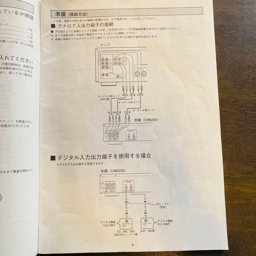 marantz CD/MDコンビネーションデッキ CM6200