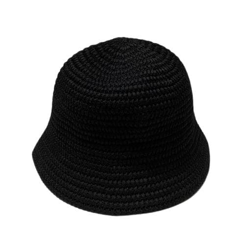 極美品 24ss COOTIE ニット クラッシャーハット ブラックF タグ付属