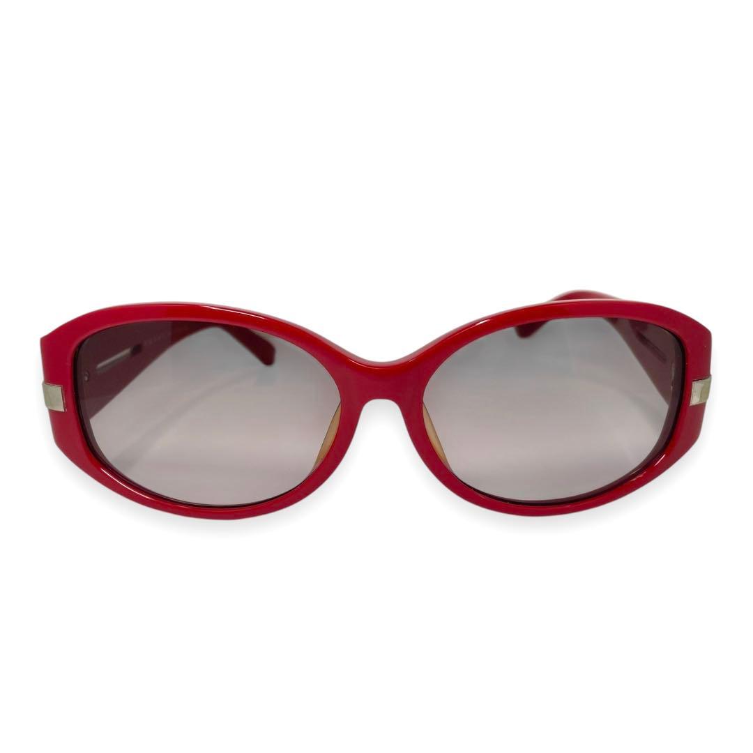 プラダスポーツ　サングラス　レッド　サイドロゴ