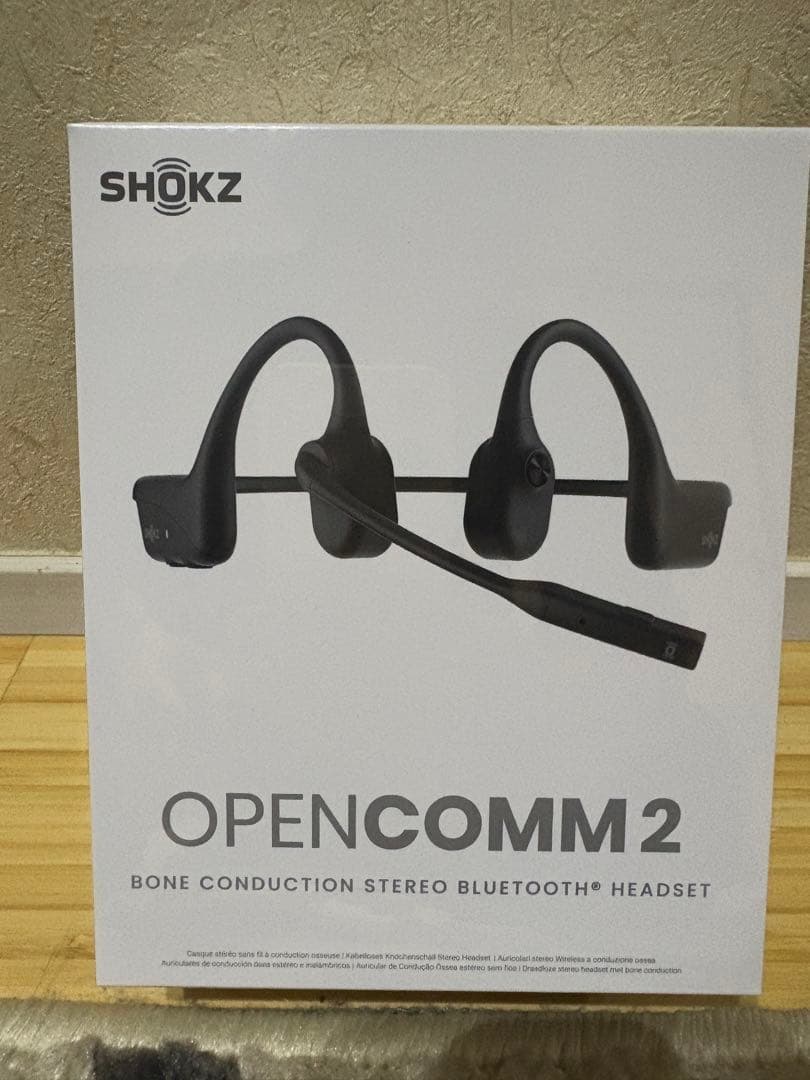 SHOKZ OPENCOMM 2 骨伝導イヤホン ブラック