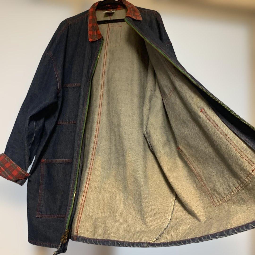 90s USA CROSS COLOURS K9デニムカバーオールジャケット