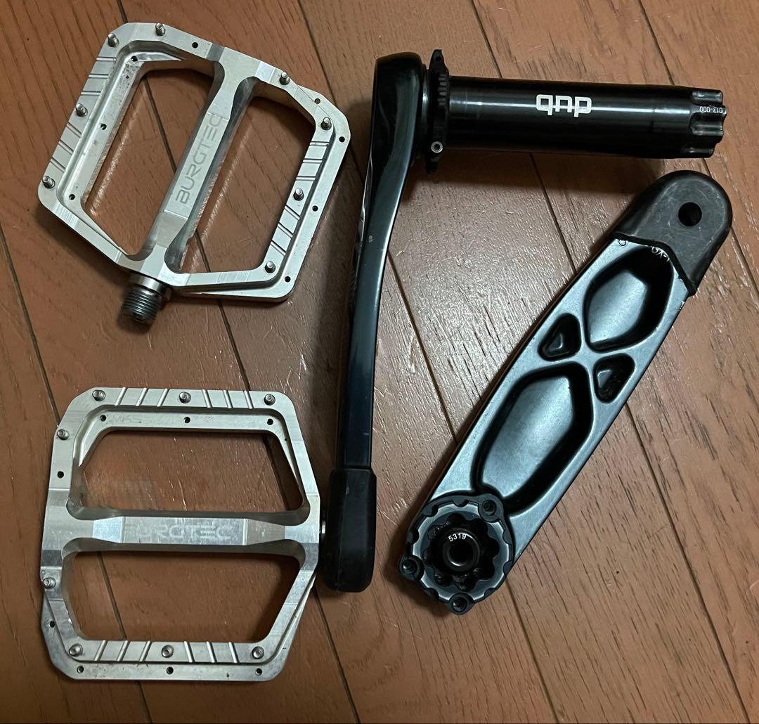 パーツ SRAM GX DUB Cranks + Burgtec Pedals