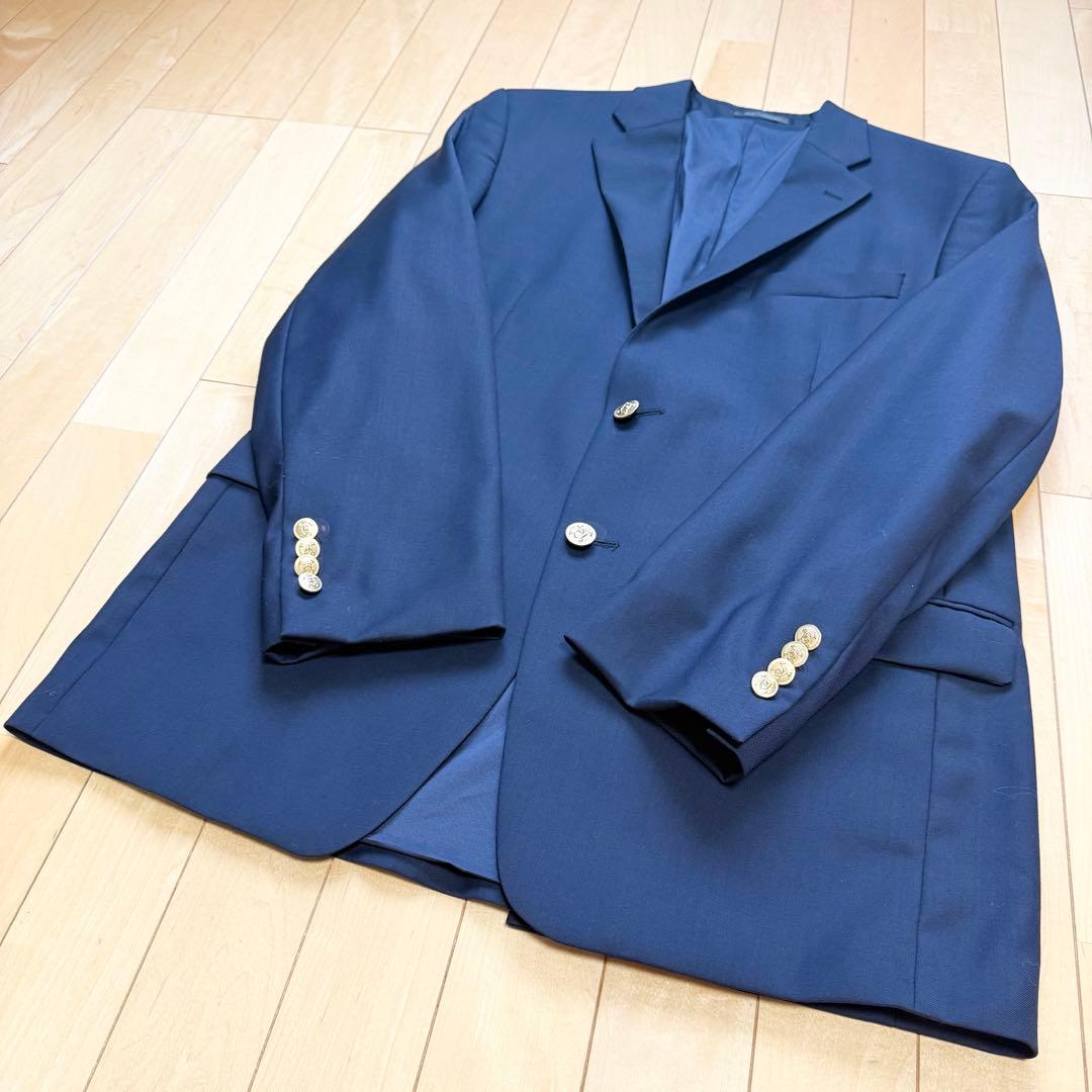 ローレン ラルフローレン 紺ブレ 金ボタン カナダ製 ジャケット 二つボタン