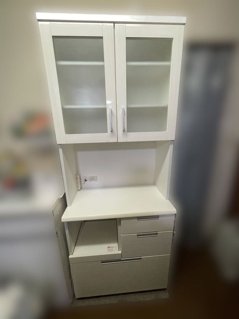 最終値下げ 80cm幅　ニトリ キッチンボード ダリア 80KB WH レンジ台