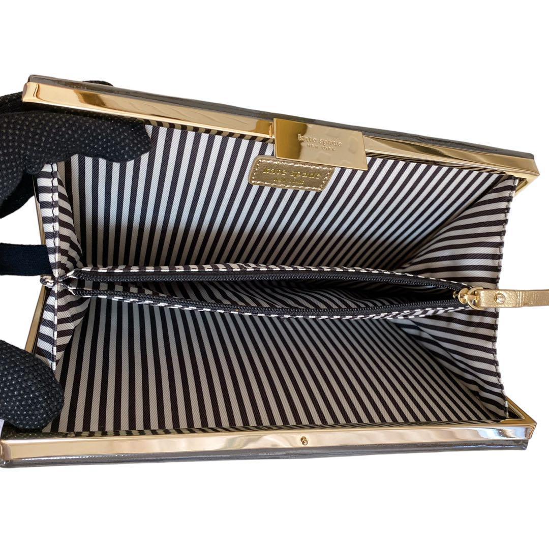 希少 美品 ケイトスペード ブック型クラッチバッグ 本 パーティー ブラック