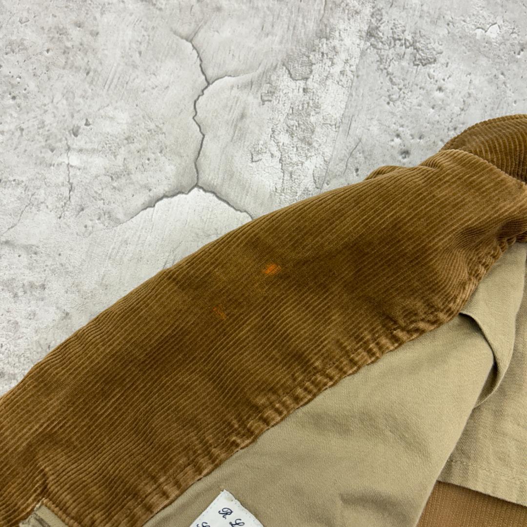 ホ*4様 ラルフローレン　エルボーパッチ　コーデュロイジャケット　古着　ライトブ