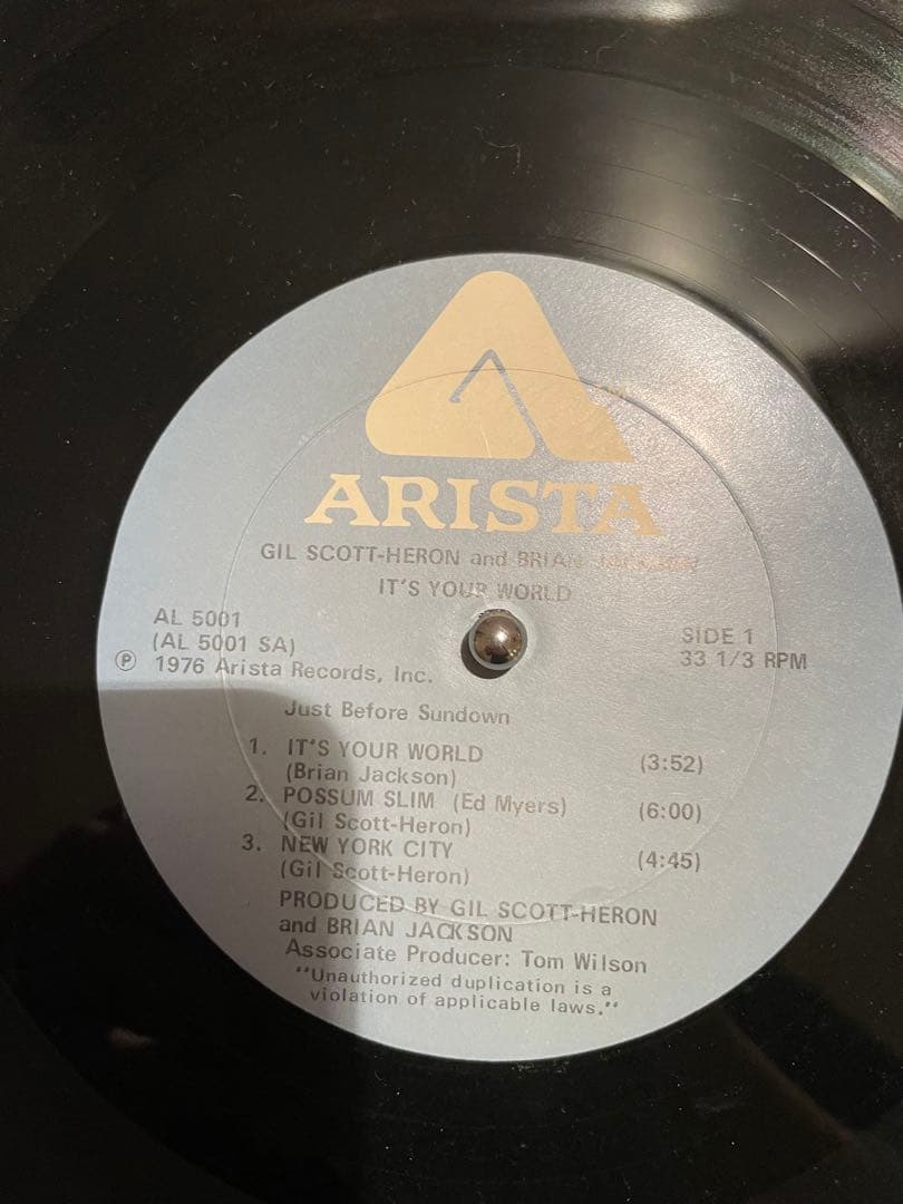 Gil Scott-Heron It's Your World オリジナル盤