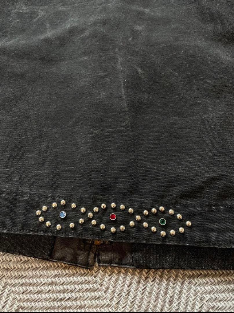 『一点物』Carhartt デトロイトジャケット ブラック スタッズカスタム