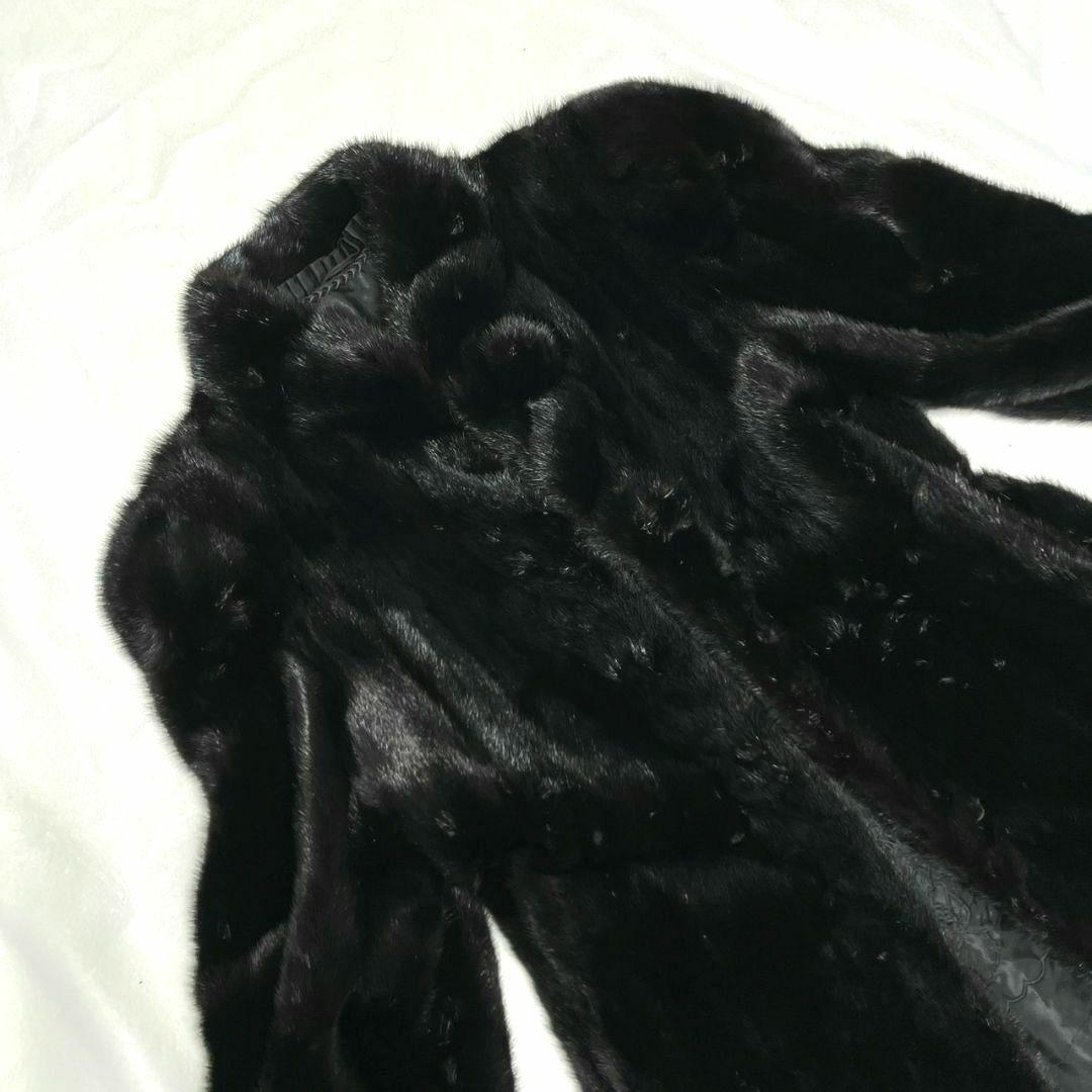 SAGA MINK コート ブラック