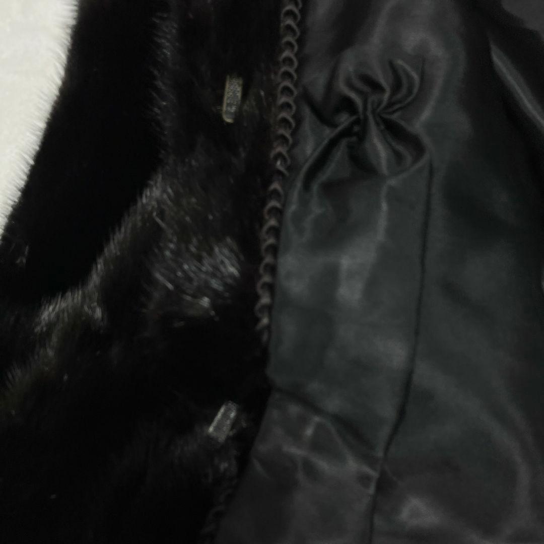 SAGA MINK コート ブラック