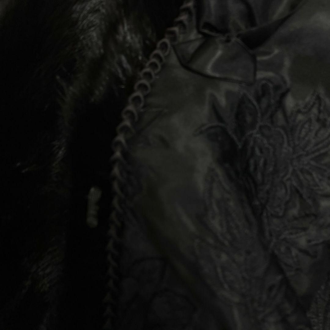 SAGA MINK コート ブラック