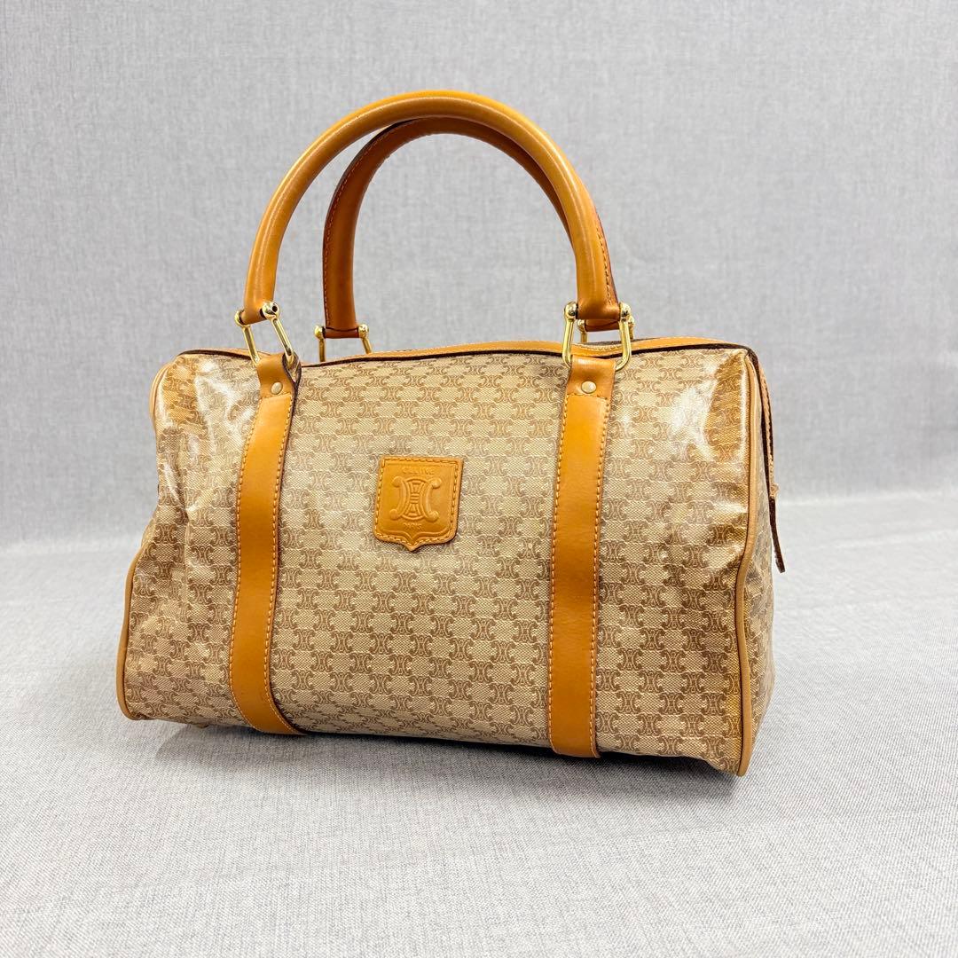 CELINE セリーヌ マカダム トリオンフ ハンドバッグ ミニボストン PVC