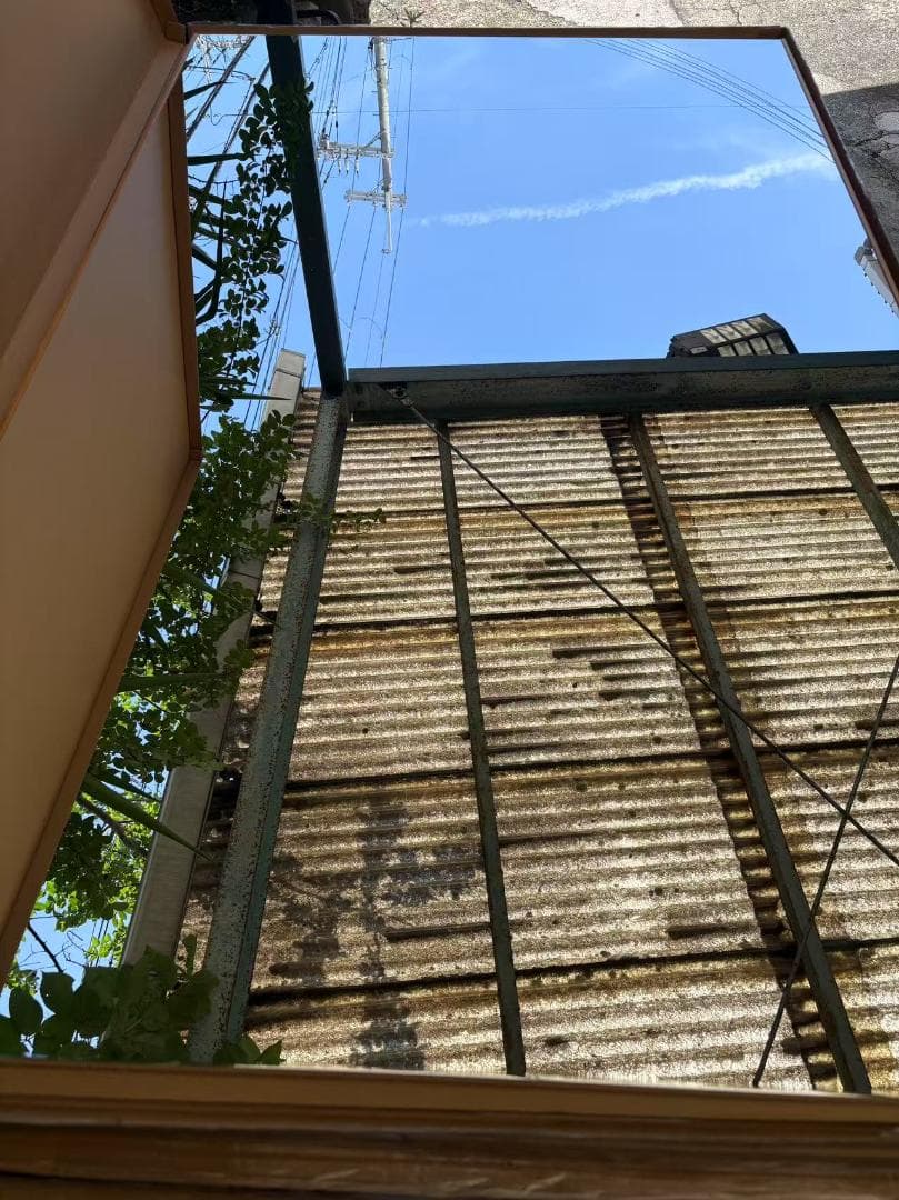 【美品】ダンスミラー 割れない鏡 幅100x160cm 姿見 木色 3番