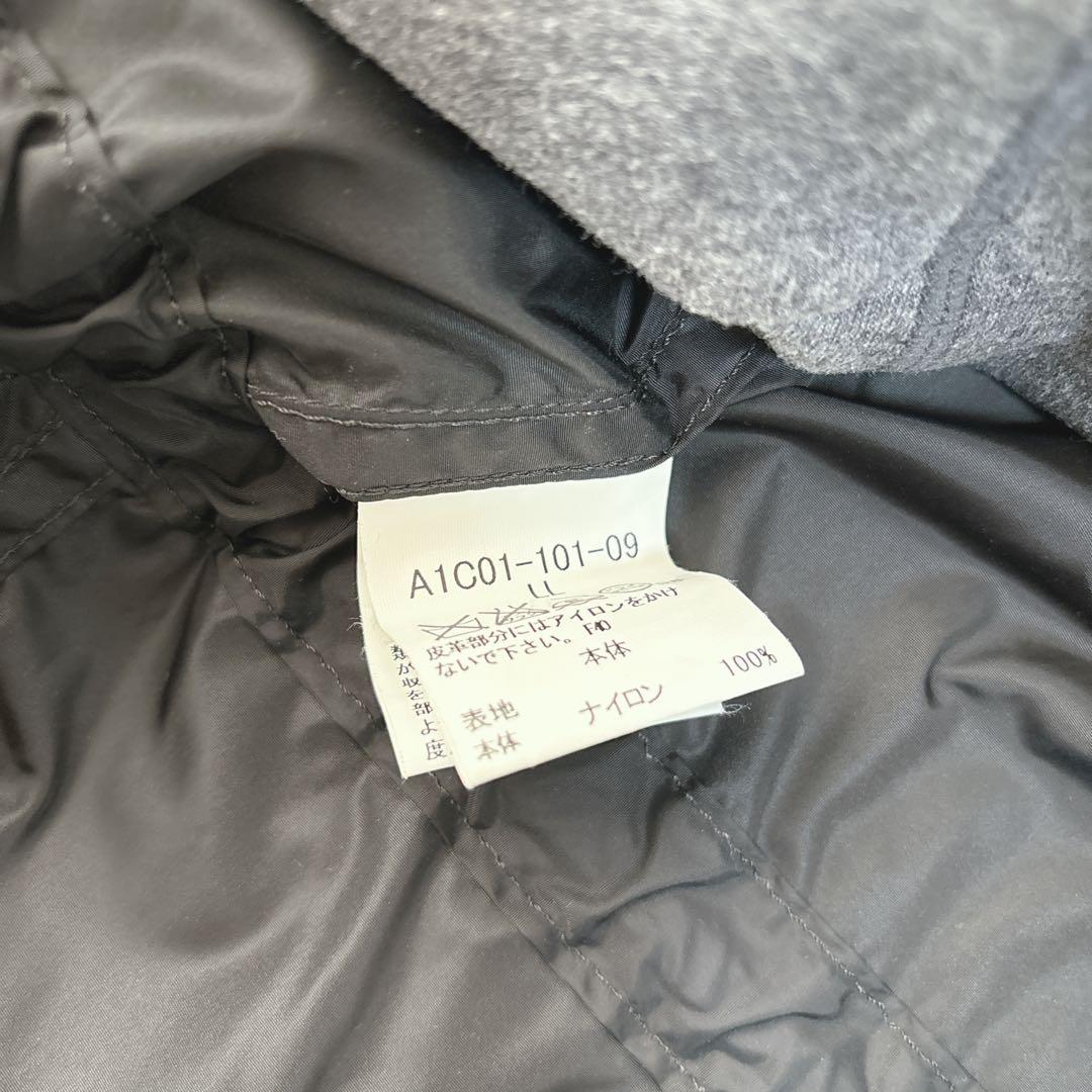 【美品】バーバリーロンドン　モッズコート　ナイロン　ノバチェック　ブラック