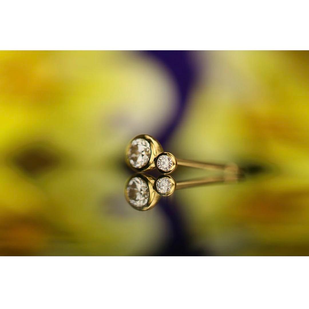 クアラントット　quarant’otto K18 ダイヤモンド　片耳　ピアス