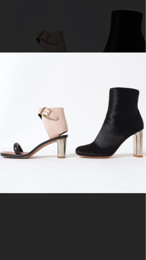 CELINE bambam メタルヒールショートブーツ　36