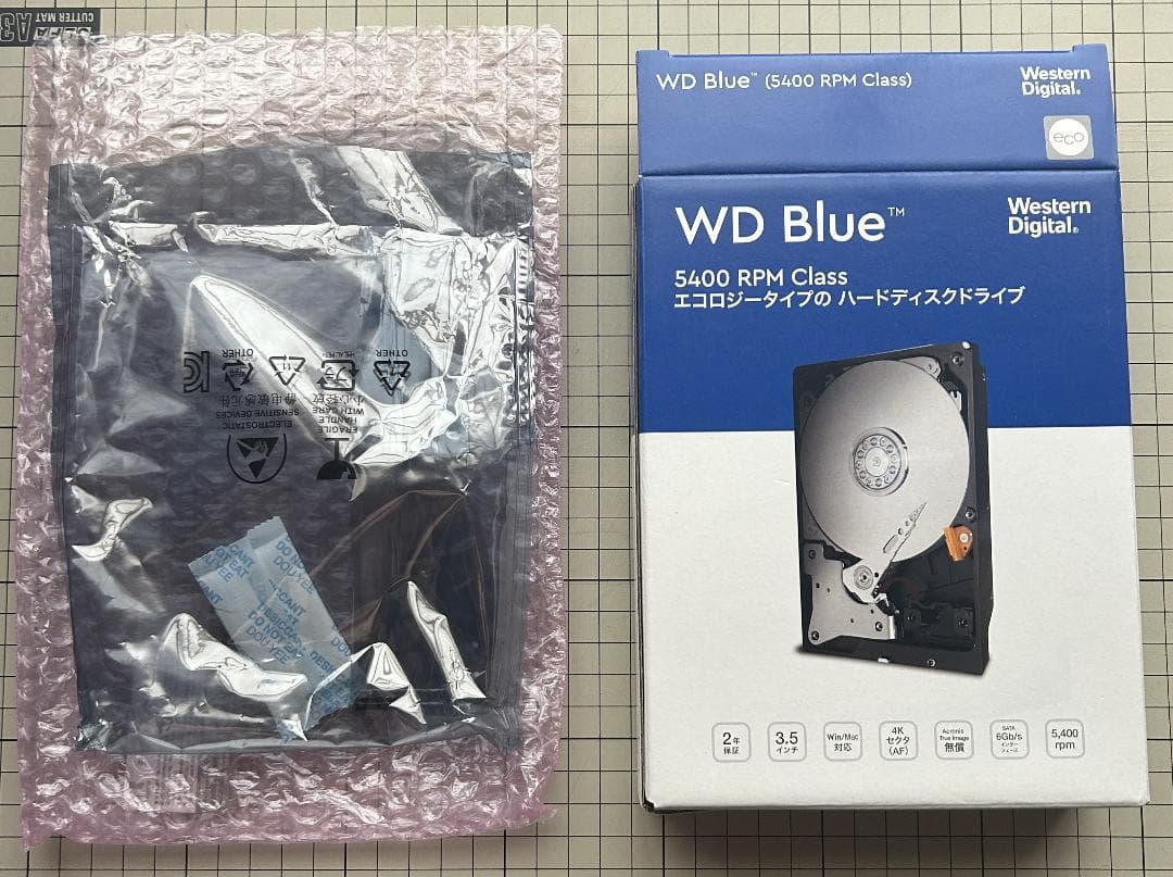 内蔵型ハードディスクドライブ 6TB HDD WD60EZAZ Western Digital 01