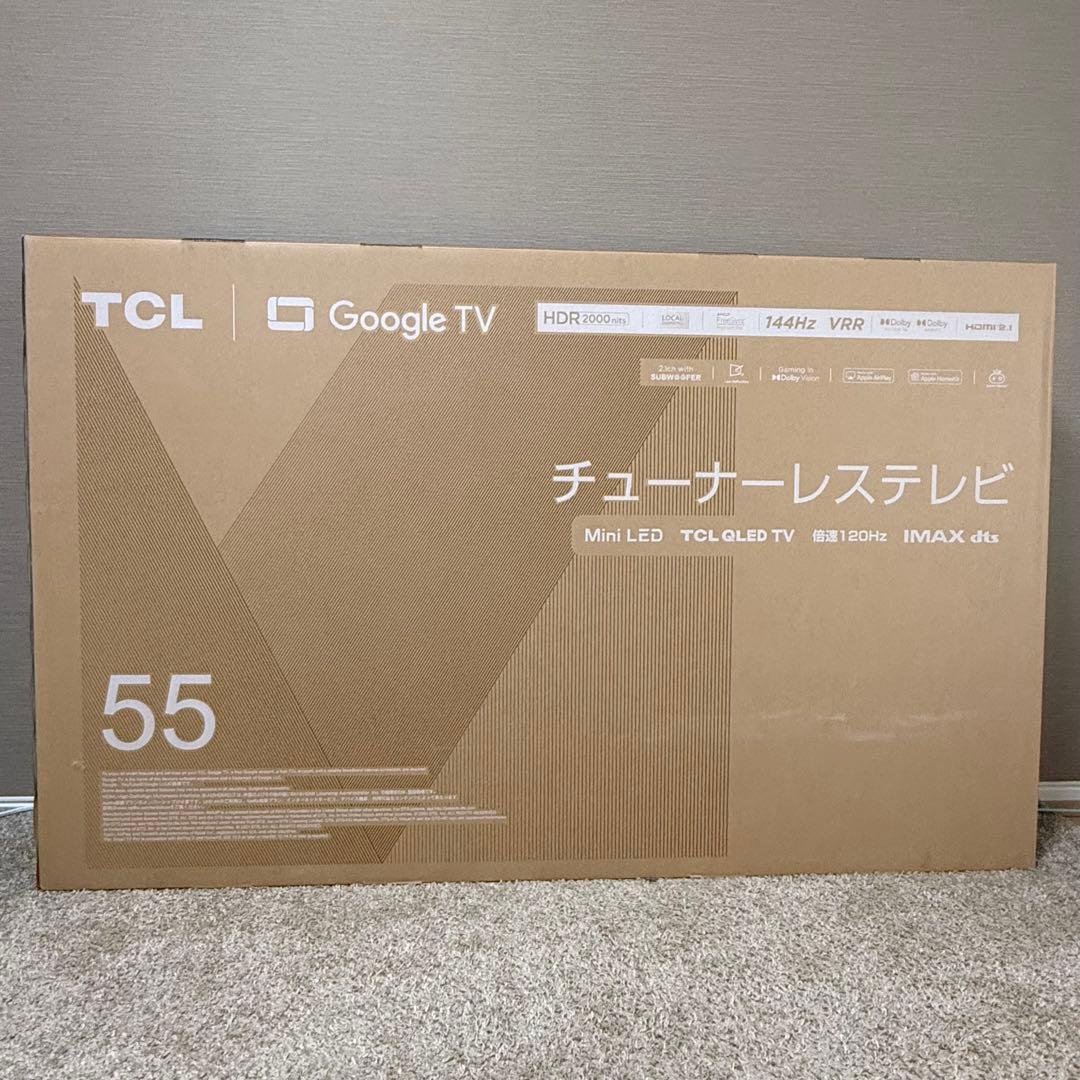 【即購入OK！】55型 TCL チューナーレステレビ 55C845