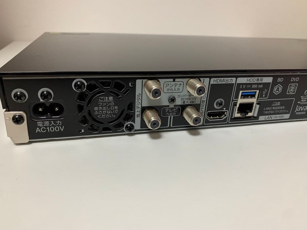 BDZ-ZW1500 2018年製　美品　SONY 1TB ブルーレイレコーダー