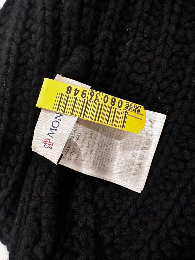 新作モンクレール黒のニット帽