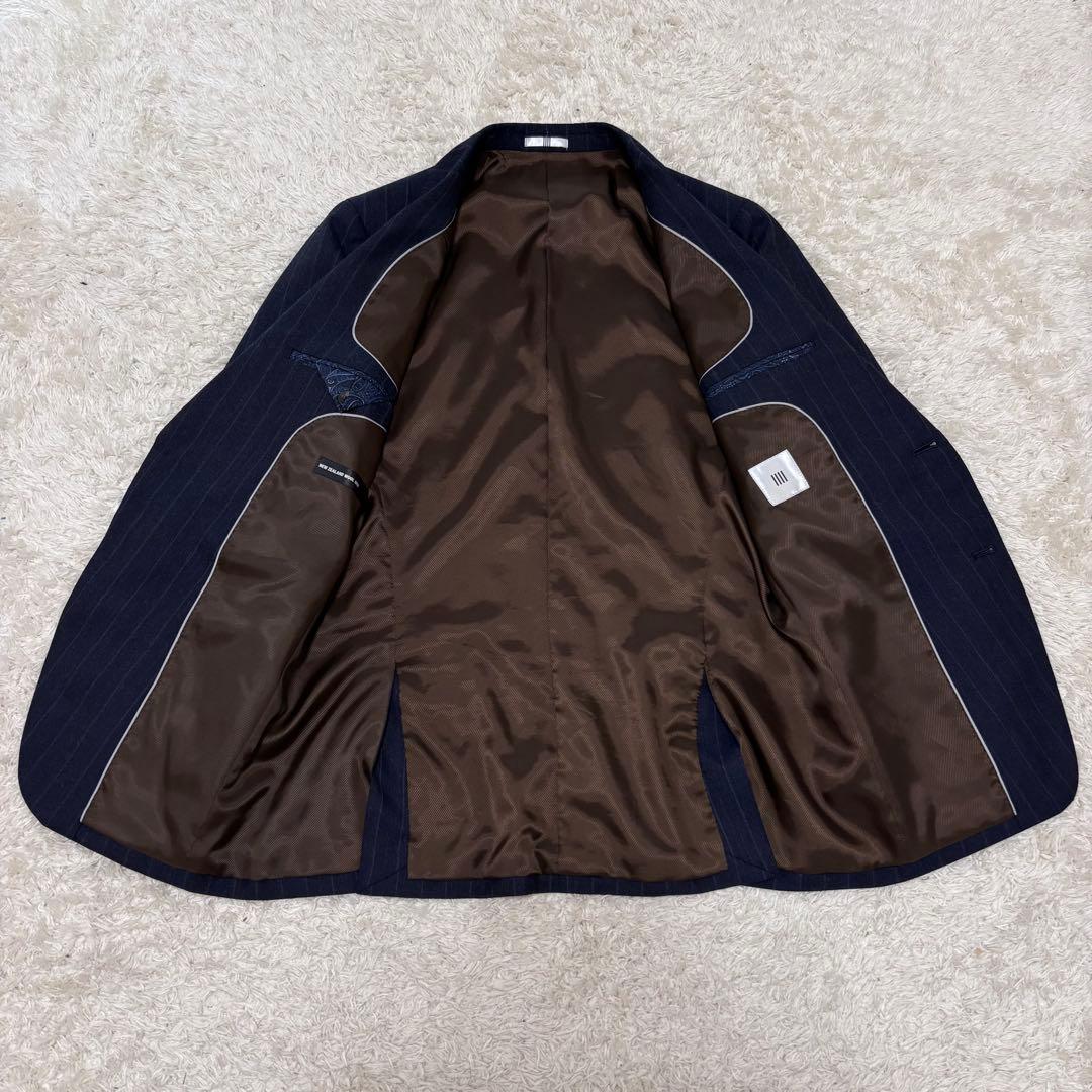 【極美品】スーツセレクト　セットアップ　スーツ　ペイズリー　M　スライドウエスト