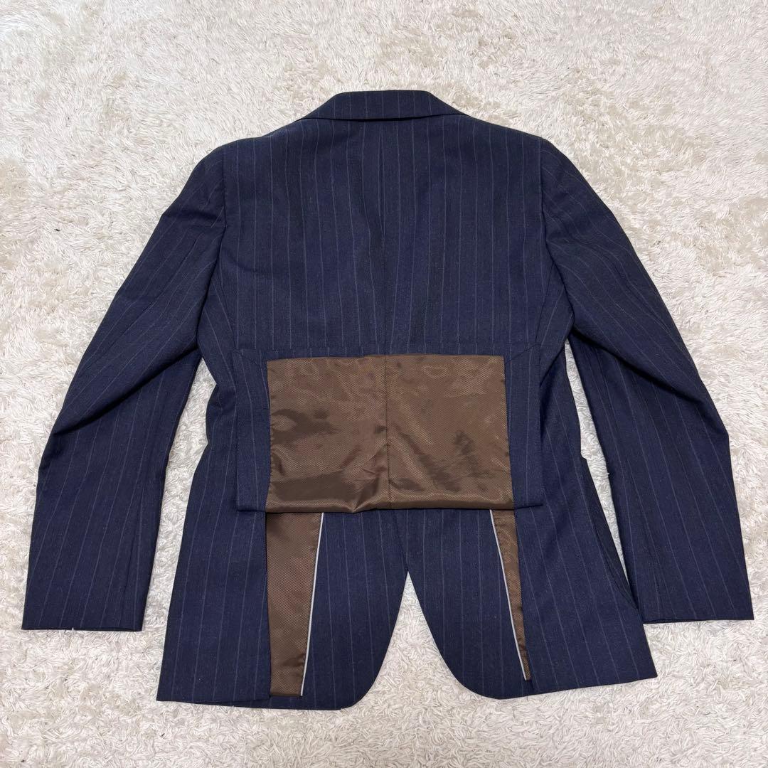 【極美品】スーツセレクト　セットアップ　スーツ　ペイズリー　M　スライドウエスト