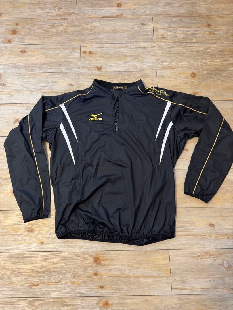 ミズノプロ4点セット (美品) ナイロン上半袖、長袖&ズボン＆キャップ
